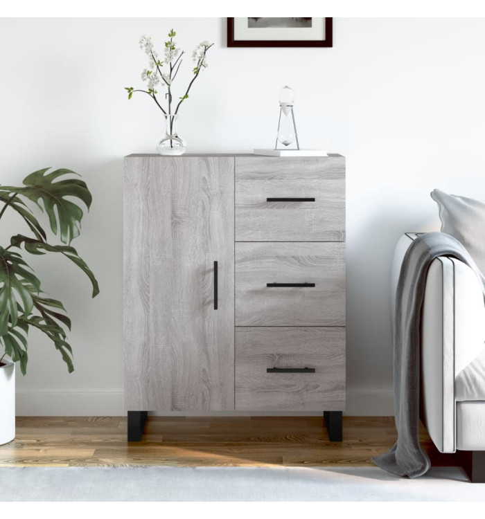 Buffet sonoma gris 69,5x34x90 cm bois d'ingénierie | Mobilier & Déco