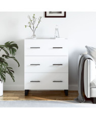 Buffet blanc 69,5x34x90 cm bois d'ingénierie | Mobilier & Déco