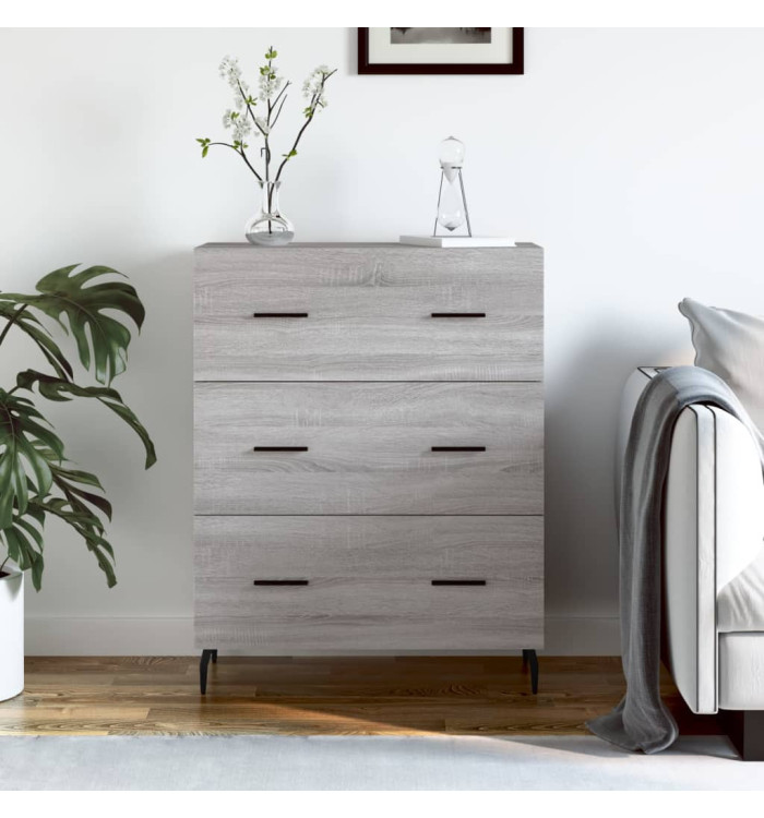 Buffet sonoma gris 69,5x34x90 cm bois d'ingénierie | Mobilier & Déco