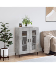 Buffet gris béton 69,5x34x90 cm bois d'ingénierie | Mobilier & Déco