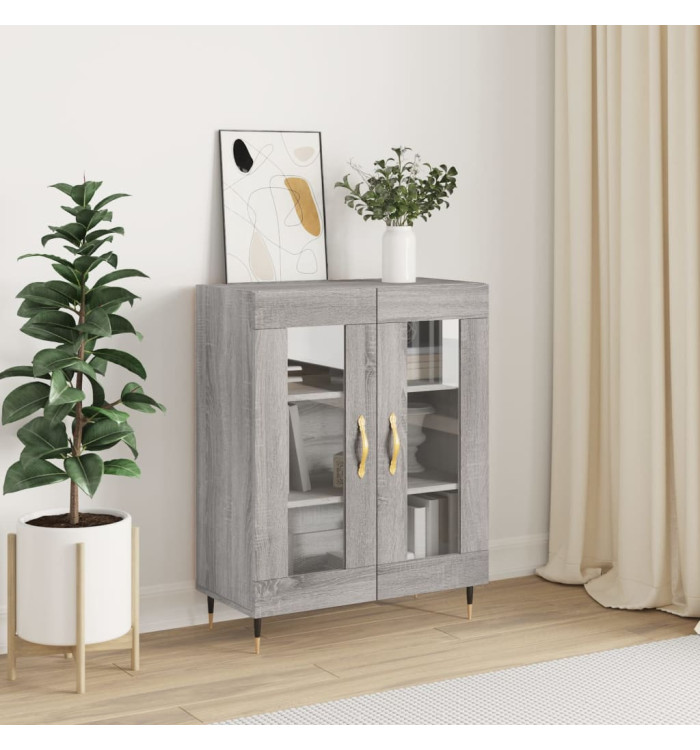 Buffet sonoma gris 69,5x34x90 cm bois d'ingénierie | Mobilier & Déco