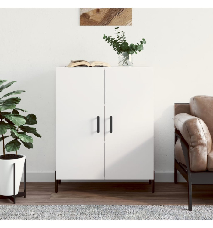 Buffet blanc 69,5x34x90 cm bois d'ingénierie | Mobilier & Déco