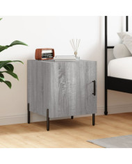 Table de chevet sonoma gris 40x40x50 cm bois d'ingénierie | Mobilier & Déco