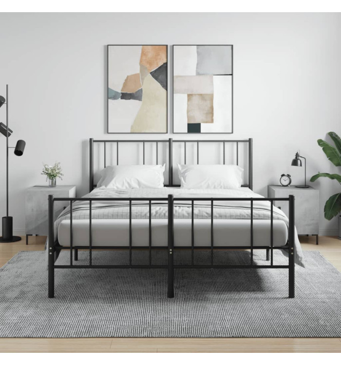 Tables de chevet 2 pcs gris béton 40x40x50 cm bois d’ingénierie | Mobilier & Déco