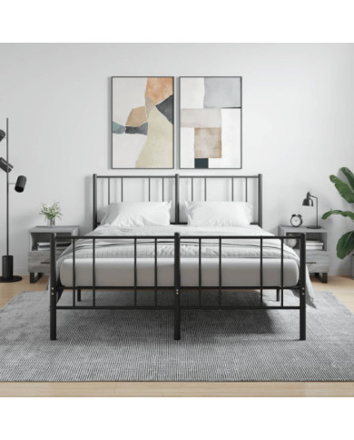 Tables de chevet 2 pcs sonoma gris 40x35x47,5 cm | Mobilier & Déco