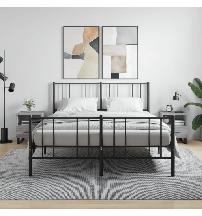 Tables de chevet 2 pcs sonoma gris 40x35x47,5 cm | Mobilier & Déco