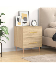 Table de chevet chêne sonoma 40x35x47,5 cm bois d’ingénierie | Mobilier & Déco