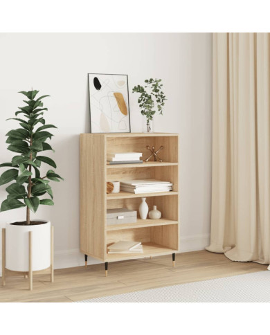 Buffet haut chêne sonoma 57x35x90 cm bois d'ingénierie | Mobilier & Déco