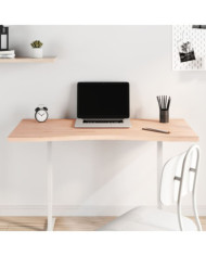 Dessus de bureau 110x(50-55)x2,5 cm bois massif de hêtre | Mobilier & Déco
