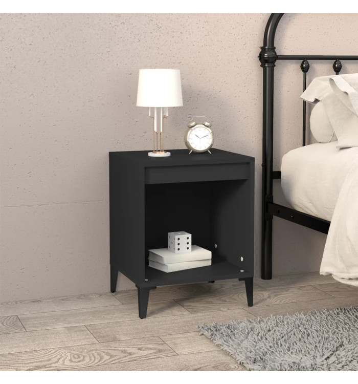 Table de chevet Noir 40x35x50 cm | Mobilier & Déco
