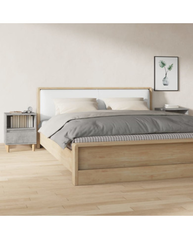 Tables de chevet 2 pcs Gris béton 40x35x50 cm | Mobilier & Déco