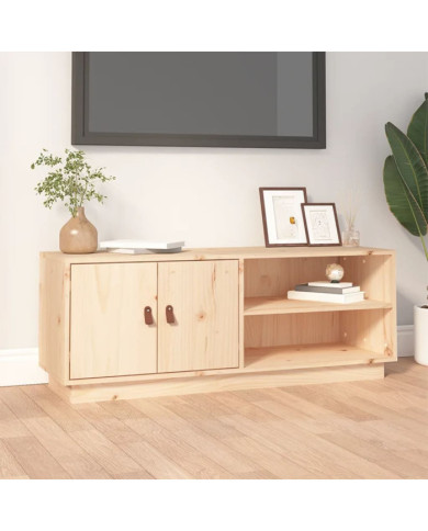 Meuble TV 105x34x40 cm Bois de pin massif | Mobilier & Déco