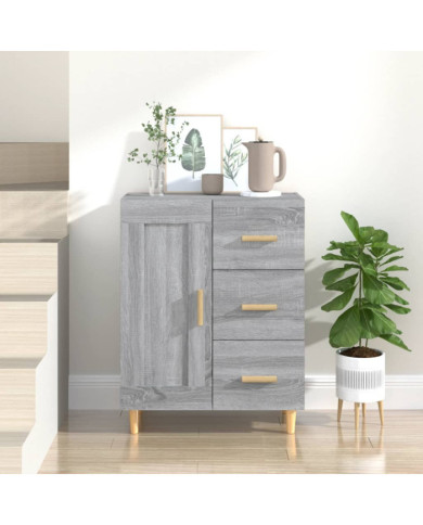 Buffet Sonoma gris 69,5x34x90 cm Bois d'ingénierie | Mobilier & Déco