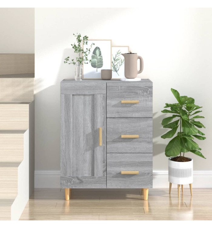 Buffet Sonoma gris 69,5x34x90 cm Bois d'ingénierie | Mobilier & Déco