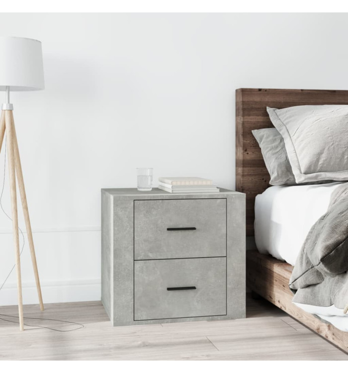 Table de chevet Gris béton 50x39x47 cm | Mobilier & Déco
