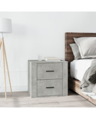 Table de chevet Gris béton 50x39x47 cm | Mobilier & Déco