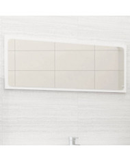 Miroir de salle de bain Blanc 90x1,5x37 cm Aggloméré | Mobilier & Déco