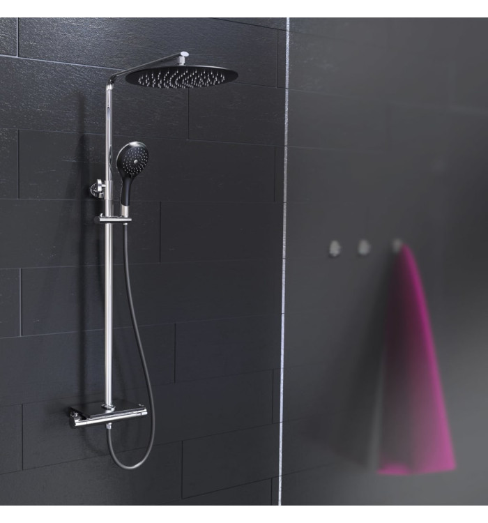 EISL Ensemble de douche de tête et mitigeur thermostatique GRANDE VITA | Mobilier & Déco