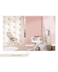 Noordwand Papier peint Mondo baby Hug Bears Rose et beige | Mobilier & Déco