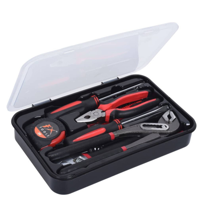 FX-Tools Ensemble d'outils en boîte 9 pcs | Mobilier & Déco