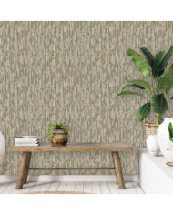 DUTCH WALLCOVERINGS Papier peint Phoenix Vert et beige | Mobilier & Déco