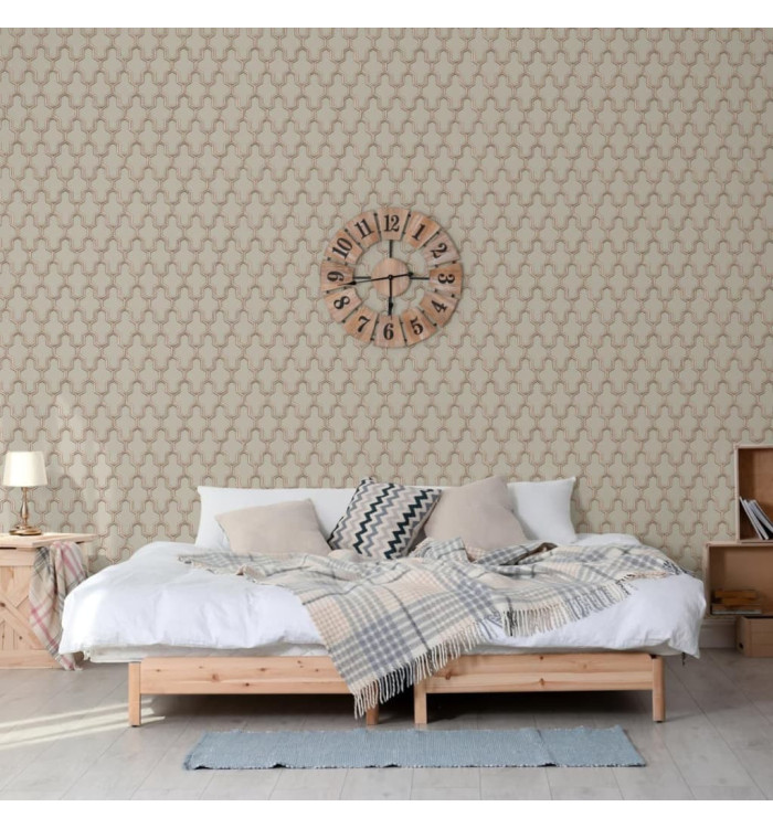 DUTCH WALLCOVERINGS Papier peint Geometric Doré et vert | Mobilier & Déco