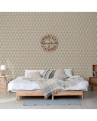 DUTCH WALLCOVERINGS Papier peint Geometric Doré et vert | Mobilier & Déco