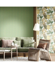 Noordwand Papier peint Topchic Big Leaves Vert et beige | Mobilier & Déco