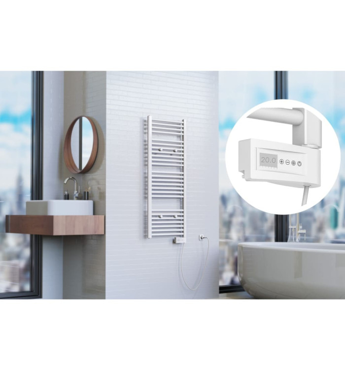 EISL Radiateur de salle de bain avec minuterie Blanc 120x50x15 cm | Mobilier & Déco