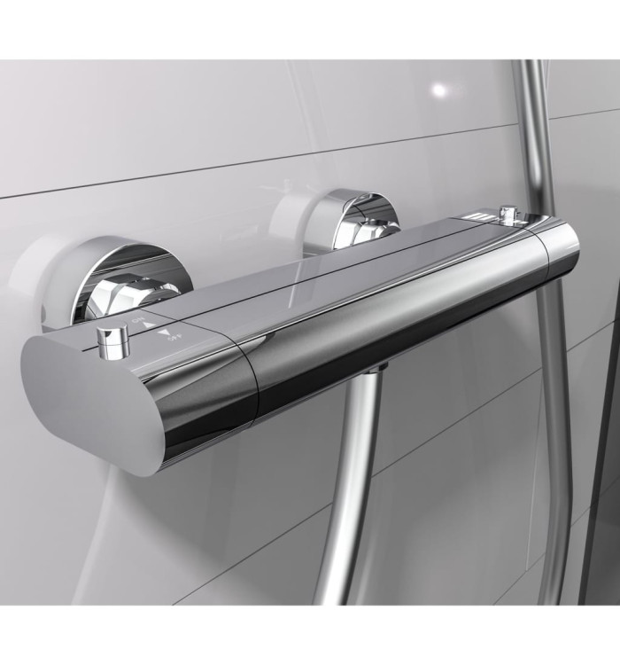 EISL Mitigeur thermostatique de douche CARNEO chrome | Mobilier & Déco