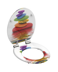 SCHÜTTE Siège de toilette avec fermeture en douceur COLORFUL STONES | Mobilier & Déco
