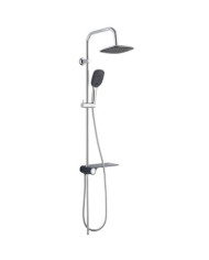 SCHÜTTE Ensemble de douche avec bac latéral AQUASTAR chrome-anthracite | Mobilier & Déco