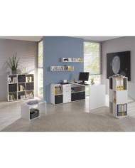 FMD Étagère sur pied avec 9 compartiments Blanc | Mobilier & Déco
