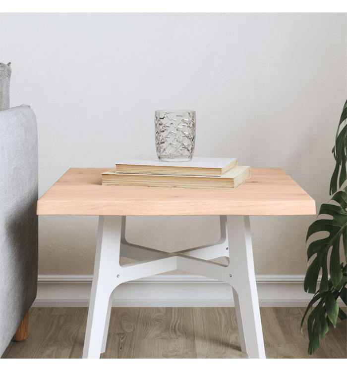 Dessus de table bois chêne massif non traité bordure assortie | Mobilier & Déco
