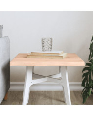 Dessus de table bois chêne massif non traité bordure assortie | Mobilier & Déco