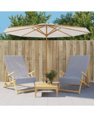 Serviettes de plage 2 pcs gris 60x135 cm tissu 400 GSM | Mobilier & Déco