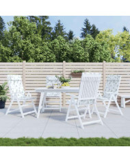 Coussins de chaise à dossier haut lot de 4 modèle de feuille | Mobilier & Déco