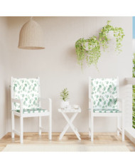 Coussins de chaise à dossier bas lot de 2 modèle de feuille | Mobilier & Déco
