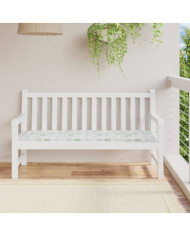 Coussin de banc de jardin motif de feuilles 150x50x3 cm | Mobilier & Déco