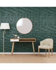 Panneaux muraux 48 pcs vert 50x50 cm XPS 12 m² losange | Mobilier & Déco