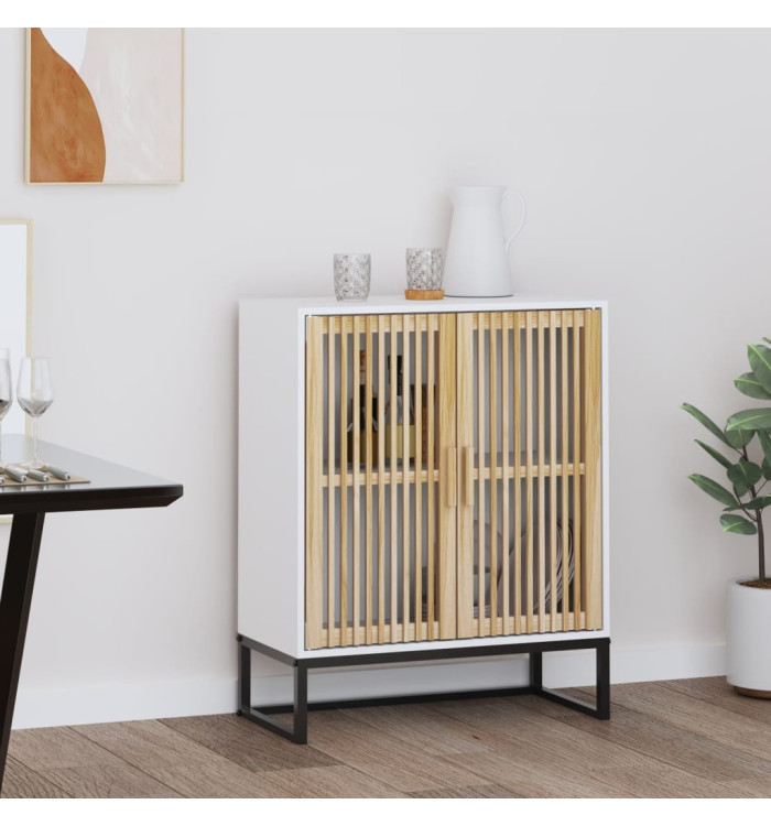 Buffet blanc 60x30x75 cm bois d'ingénierie | Mobilier & Déco