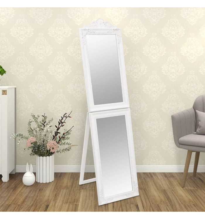 Miroir sur pied Blanc 40x160 cm | Mobilier & Déco