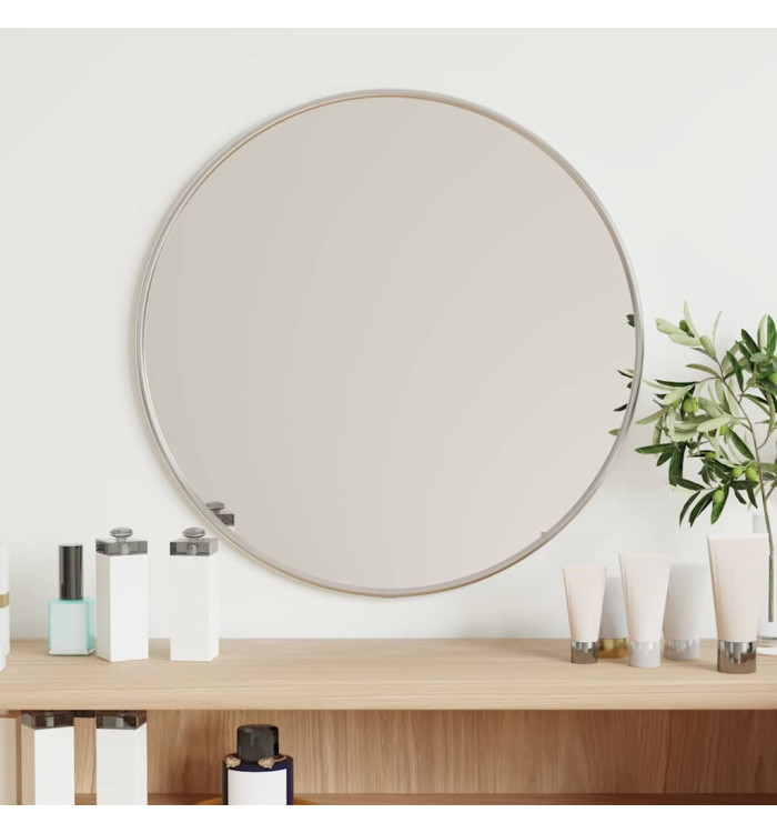Miroir mural Argenté Ø 40 cm Rond | Mobilier & Déco