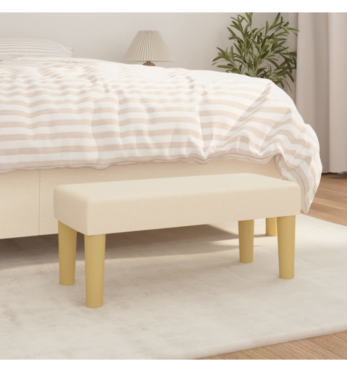 Banc Crème 70x30x30 cm Tissu | Mobilier & Déco