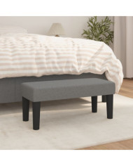 Banc Gris foncé 70x30x30 cm Tissu | Mobilier & Déco
