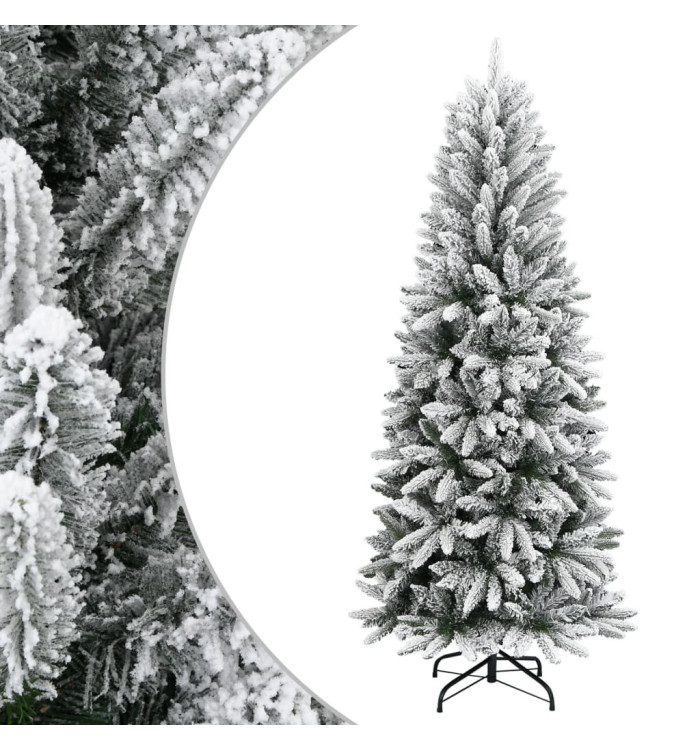 Sapin de Noël artificiel avec neige floquée 240 cm PVC et PE | Mobilier & Déco