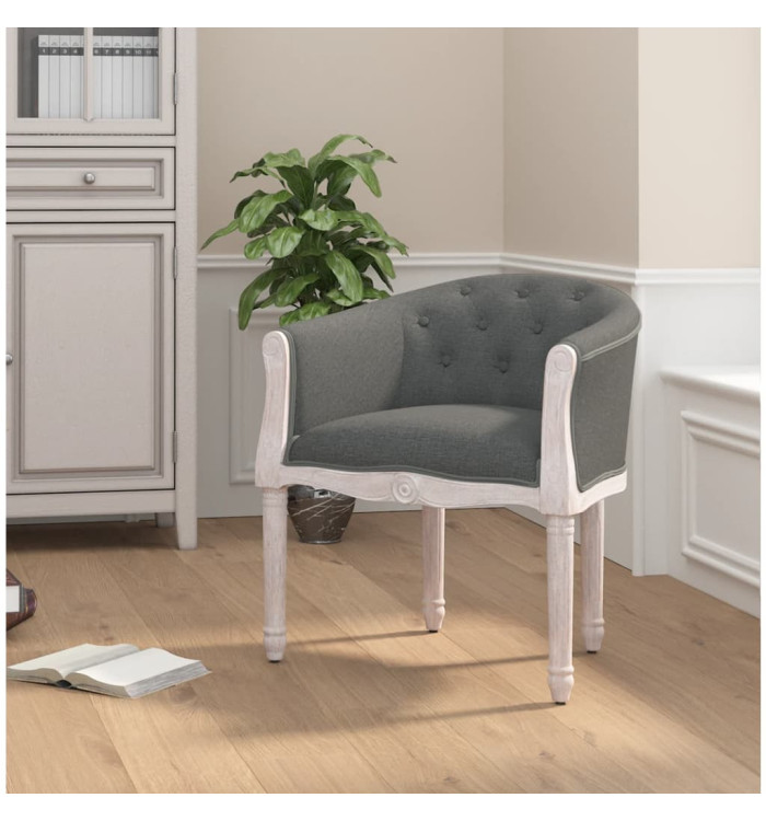 Chaise à manger Gris foncé Tissu | Mobilier & Déco
