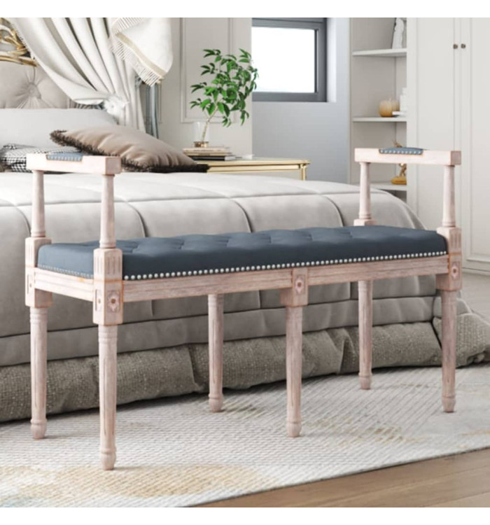 Banc Gris foncé 110x40x70 cm Velours | Mobilier & Déco