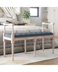 Banc Gris foncé 110x40x70 cm Velours | Mobilier & Déco