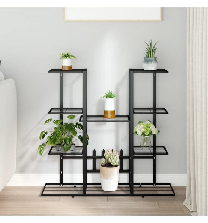 Support à plantes 94,5x25x89 cm Noir Fer | Mobilier & Déco